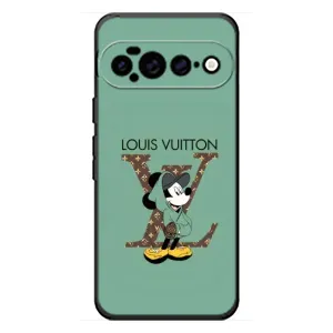 Чехлы Луи Витон для Google Pixel 11 Pro XL (AlphaPrint - LOUIS VUITTON) (Микки Маус LV)