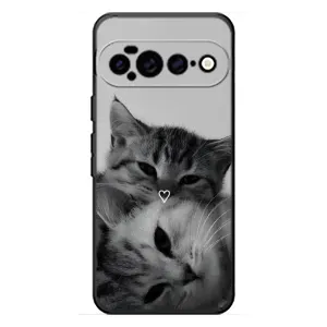 Чехол с рисунком кот на Google Pixel 11 Pro XL (Пара котов)