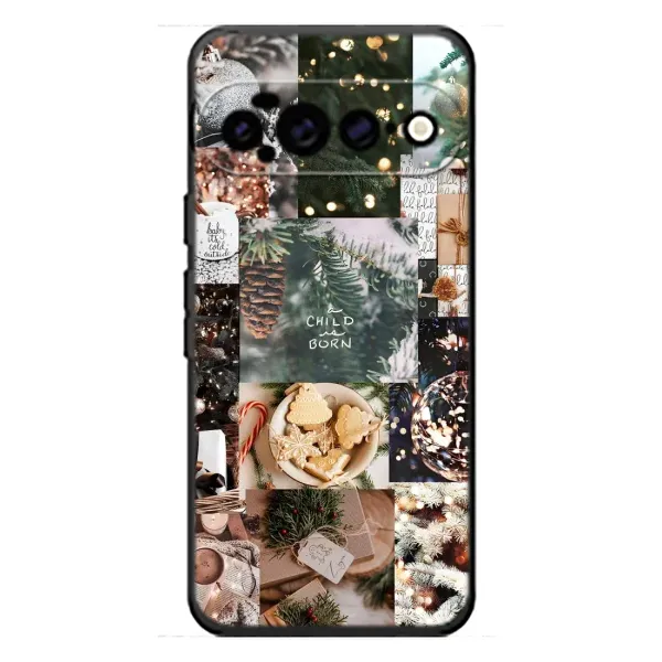 Чехол с принтом «Рождественский коллаж» для Google Pixel 11 Pro XL Чехол с принтом «Рождественский коллаж» для Google Pixel 11 Pro XL