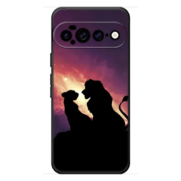 Чехол с принтом «Силуэт Симба и Налу» для Google Pixel 11 Pro XL Чехол с принтом «Силуэт Симба и Налу» для Google Pixel 11 Pro XL