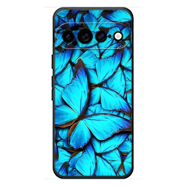 Чехол с принтом «Синие бабочки» для Google Pixel 11 Pro XL Чехол с принтом «Синие бабочки» для Google Pixel 11 Pro XL