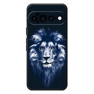 Чехол со Львом для Google Pixel 11 Pro XL (VPrint) (Синий Лев)