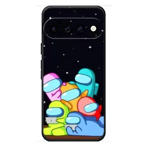 Чехол Амонг Ас для Google Pixel 11 Pro XL (AlphaPrint) (Скины в космосе)