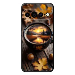 Чехол с уникальным дизайном «Осень с кофе» для Google Pixel 11 Pro XL (Темный кофе)