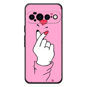 Чехол с принтом для Google Pixel 11 Pro XL (AlphaPrint - Знак сердечка) (Знак Love)