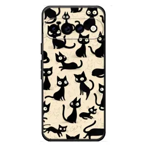 Чохол з малюнком кіт на Google Pixel 11 Pro (Чорні коти)