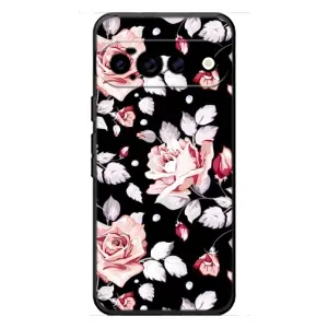 Чохол з принтом «Квіти на чорному» для Google Pixel 11 Pro