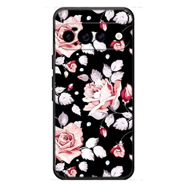Чехол с принтом «Цветочки на черном» для Google Pixel 11 Pro Чехол с принтом «Цветочки на черном» для Google Pixel 11 Pro
