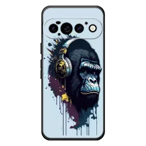 Чехол с Обезьянами Google Pixel 11 Pro - (AlphaPrint) (Горилла в наушниках)