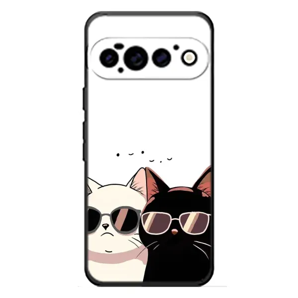 Чехол с принтом «Коты в очках» для Google Pixel 11 Pro