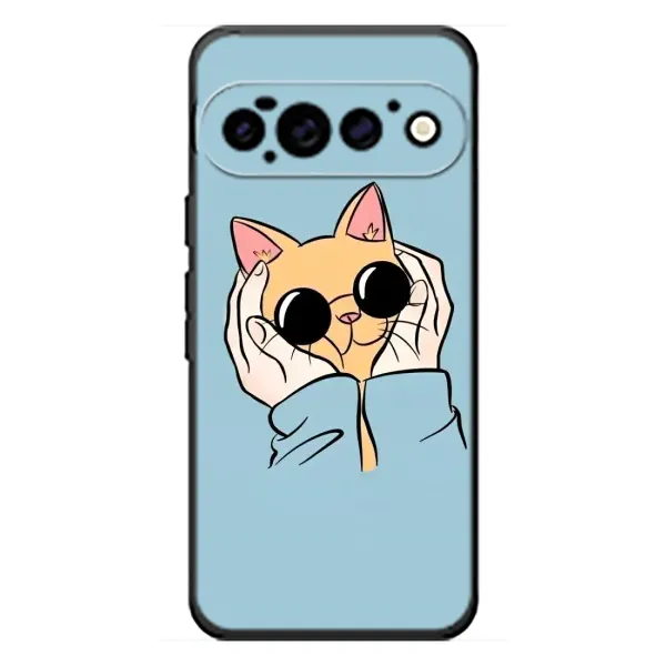 Чехол с принтом «Котик в очках» для Google Pixel 11 Pro