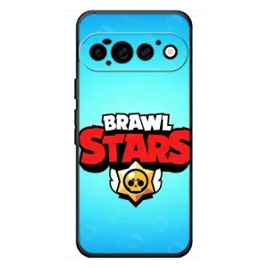Чехлы Brawl Stars для Google Pixel 11 Pro (AlphaPrint) (Лого Бравл Старс)