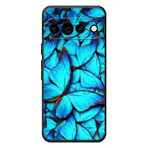 Чохол з принтом «Сині метелики» для Google Pixel 11 Pro