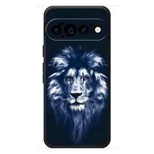 Чехол со Львом для Google Pixel 11 Pro (VPrint) (Синий Лев)