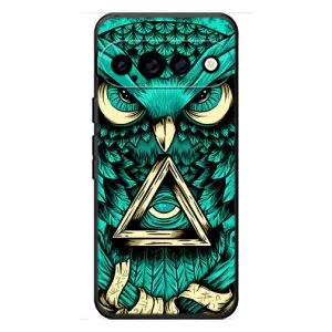 Чехол с птицами на Google Pixel 11 Pro (VPrint) (Сова с глазом)