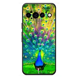 Чехол с птицами на Google Pixel 11 Pro (VPrint) (Яркий Павлин)