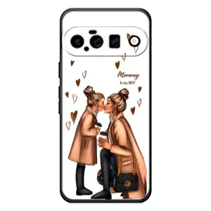 Чохол з друком для Google Pixel 11 - (Мама з дитинкою) (AlphaPrint) (Донька і мама)