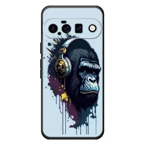 Чохол з Мавпами Google Pixel 11 - (AlphaPrint) (Горила в навушниках)
