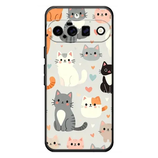 Чохол з принтом «Колаж котів» для Google Pixel 11 Чохол з принтом «Колаж котів» для Google Pixel 11