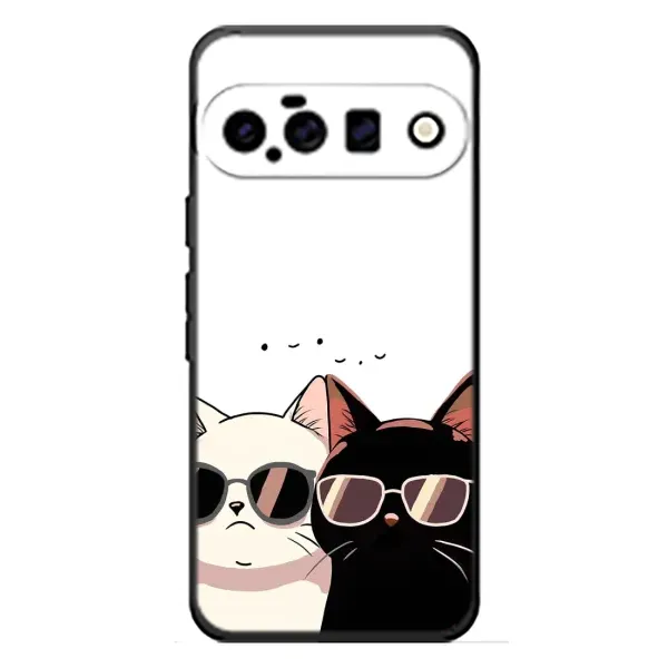 Чохол з принтом «Коти в окулярах» для Google Pixel 11 Чохол з принтом «Коти в окулярах» для Google Pixel 11