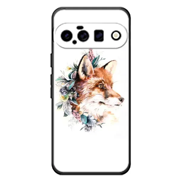 Чохол з принтом «Лиса в квітах» для Google Pixel 11