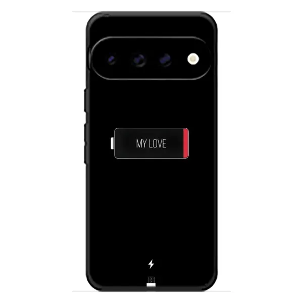 Чохол з принтом «Love battery» для Google Pixel 11 Чохол з принтом «Love battery» для Google Pixel 11