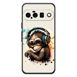 Чохол з Мавпами Google Pixel 11 - (AlphaPrint) (Макака в навушниках)