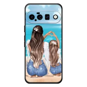Чохол з друком для Google Pixel 11 - (Мама з дитинкою) (AlphaPrint) (Мама з донькою)
