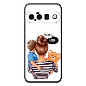 Чохол з друком для Google Pixel 11 - (Мама з дитинкою) (AlphaPrint) (Мама з синочком)