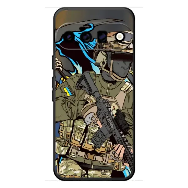 Чохол з принтом «Воїн ЗСУ» для Google Pixel 11