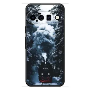 Новорічні, Святкові Чохли для Google Pixel 11 - 2024 год (Зимовий потяг)