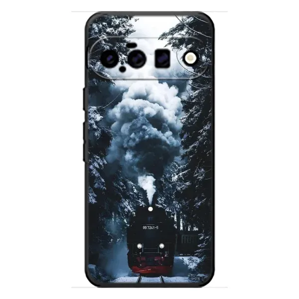 Чехол с принтом «Зимний поезд» для Google Pixel 11 Чехол с принтом «Зимний поезд» для Google Pixel 11