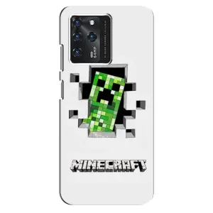 Чехол Майнкрафт на Google Pixel 2 XL (AlphaPrint) Minecraft (крипер Майнкрафт)