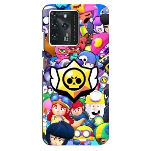 Чехол для Google Pixel 2 XL Бравл Старс (VPrint) (Лого Brawl Stars)