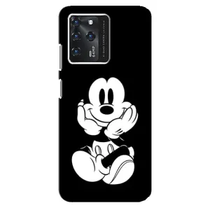 Эксклюзивный чехол для Google Pixel 2 XL (AlphaPrint - Мультяшные) (Микки на черном)