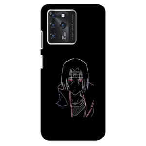 Чехлы на тему: Итачи Учиха для Google Pixel 2 XL (AlphaPrint) (силуэт Итачи)