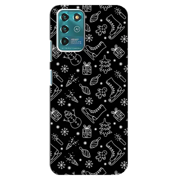 Чехол с принтом «Новогодний фон» для Google Pixel 2