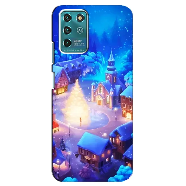 Чехол с принтом «Рождественский город» для Google Pixel 2