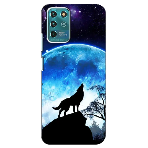 Чехол с принтом «Волк на луну» для Google Pixel 2