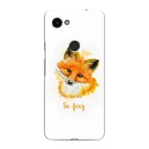 Чехлы с картинкой Лисички для Google Pixel 3 XL (VPrint) (Девочка Лиса)