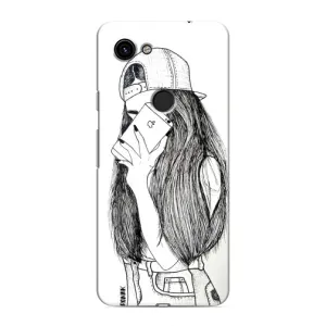 Чехол с печатью для Google Pixel 3 XL - (Мода) (AlphaPrint) (Фото девочки)