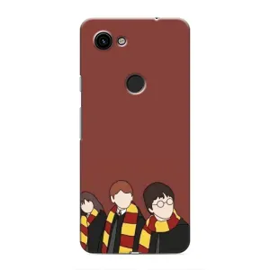 Чехлы с Гарри Поттером для Google Pixel 3 XL (AlphaPrint) (Гарри с друзьями)