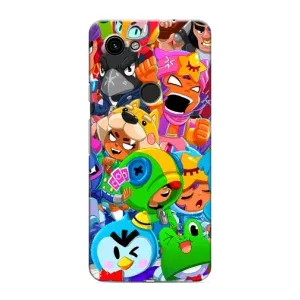 Чехлы Brawl Stars для Google Pixel 3 XL (AlphaPrint) (Герои Бравл Старс)