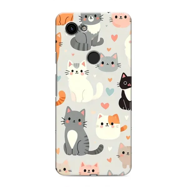 Чехол с принтом «Коллаж котов» для Google Pixel 3 XL