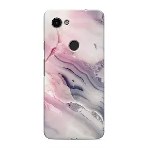 Мраморный чехол на Google Pixel 3 XL (VPrint) (Пурпурный Мрамор)