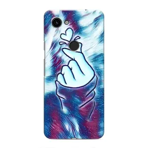 Чехол с принтом для Google Pixel 3 XL (AlphaPrint - Знак сердечка) (Радужное сердце)