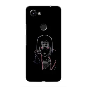Чехлы на тему: Итачи Учиха для Google Pixel 3 XL (AlphaPrint) (силуэт Итачи)