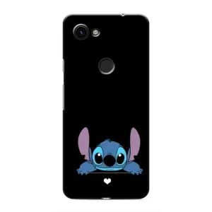 Чохол з принтом Стіч на Google Pixel 3 XL (Стіч на чорному)