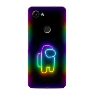 Чехол Амонг Ас для Google Pixel 3 XL (AlphaPrint) (Яркий скин)
