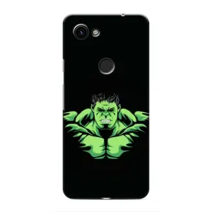 Чехлы с героями Марвел Google Pixel 3 XL (VPrint) (Зелёный Халк)